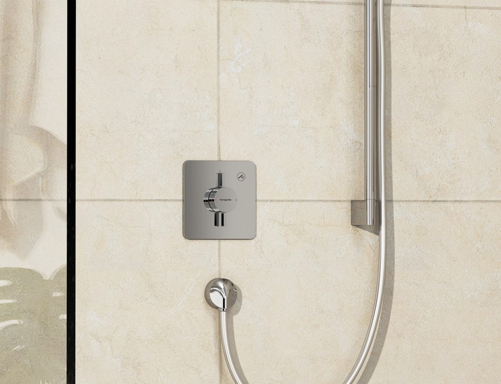 Hansgrohe DuoTurn Q, batéria pod omietku pre 1 spotrebič, chrómová, HAN-75614000