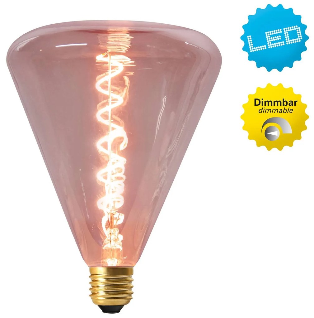 LED žiarovka Dilly E27 4W 2200 K červená