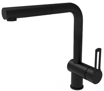 Paffoni Ringo drezová batéria s vyťahovacou sprškou čierna RIN185NO