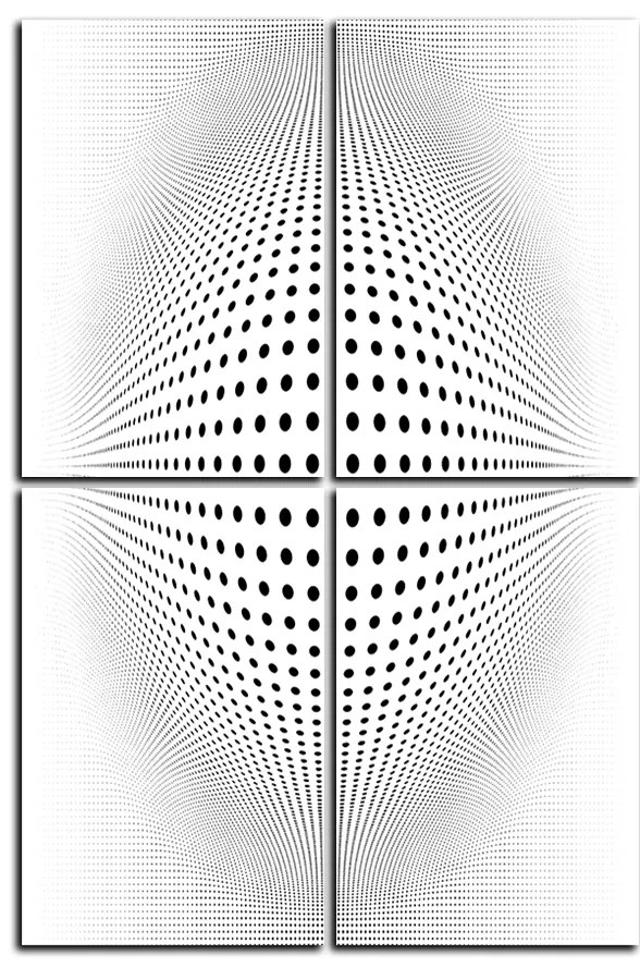 Obraz na plátne - Abstraktná geometrická sfera - obdĺžnik 7218D (120x80 cm)