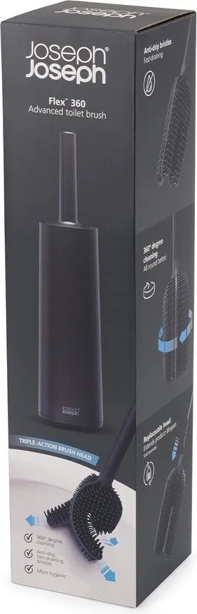 Čierna WC kefa Flex – Joseph Joseph