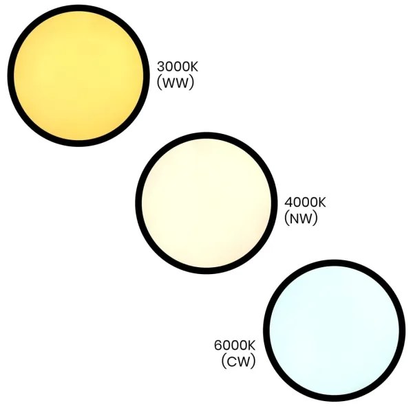 LED Stropné svietidlo MAQ LED/24W/230V 3000/4000/6500K IP40 čierna