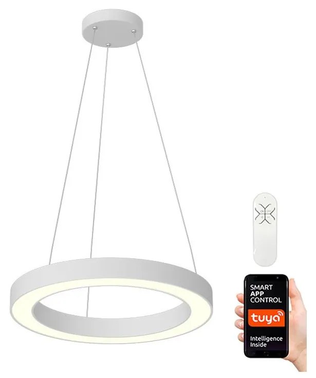 Immax NEO 07091L - LED Stmievateľný luster na lanku PASTEL LED/52W/230V 60 cm biela