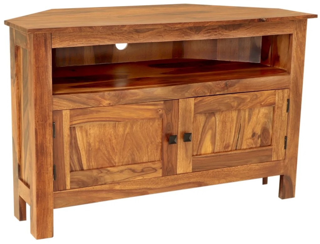furniture-nabytek.cz - Rohový tv stolík z dreva palisander 110x70x50