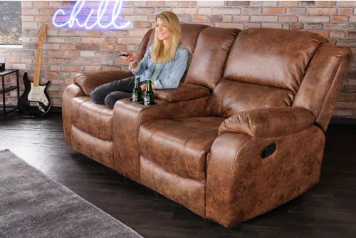 Sedacia súprava Relax 42811 Hollywood 2-sedenie Antik Hnedá - Komfort-nábytok
