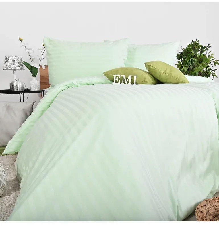 Obliečky damaškové zelené EMI, Obliečka na vankúš valec veľký