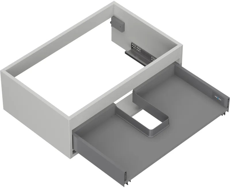 Mexen Box-A, závesná skrinka 70 cm, 1 zásuvka, sivá matná, 91AX0-0700-235-1-62