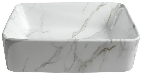 Sapho - Umývadlo na dosku DALMA 47,5x37,5 cm keramika/Carrara