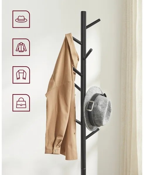 Stojanový vešiak LINEA čierny