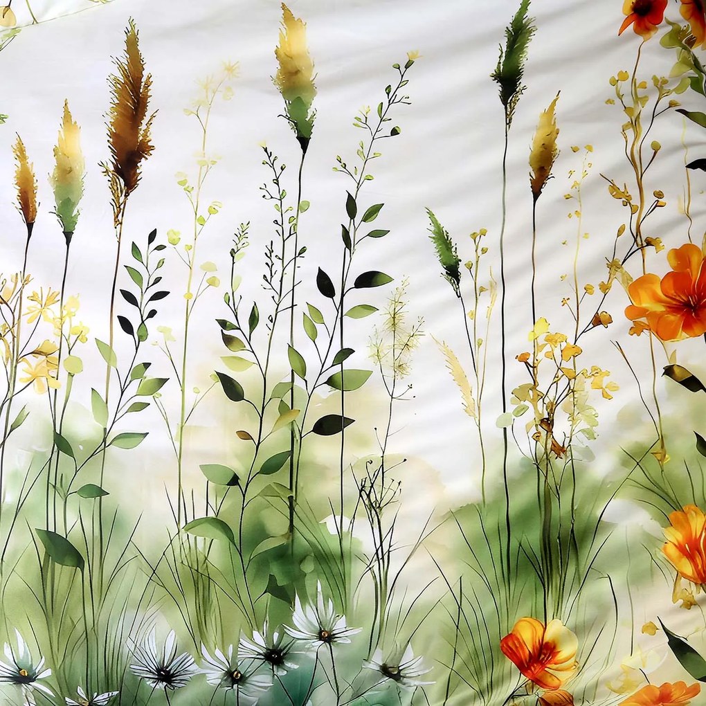 SATÉNOVÉ OBLIEČKY SATYNLOVE PREMIUM 160X200 CM, 2KS 70X80 CM KVETY
