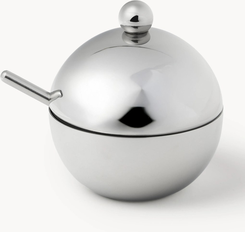 Kovová cukornička's lyžičkou Polaris