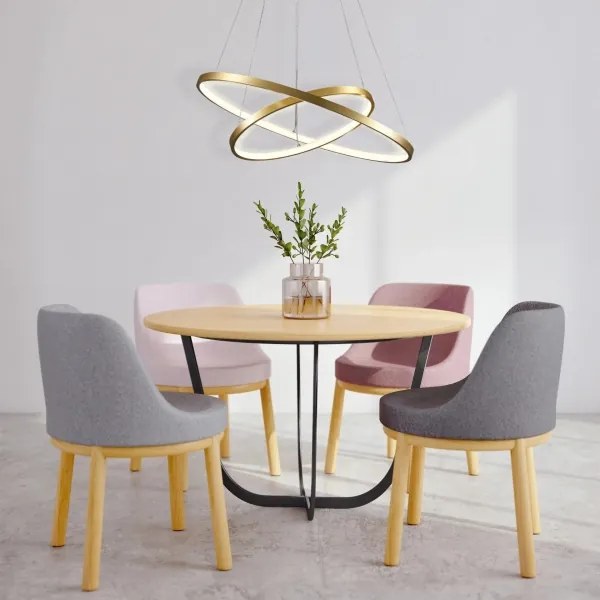 LED Luster na lanku LEA LED/35W/230V 4000K pr. 60 cm zlatá