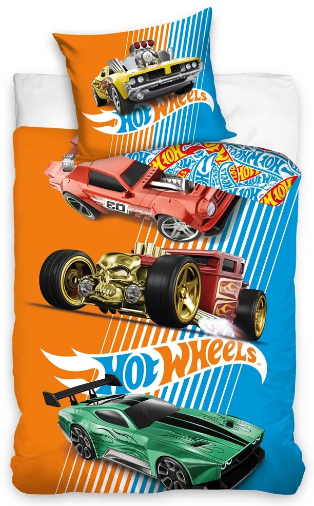 Detské obliečky Hot Wheels Retro 140x200/70x90 cm