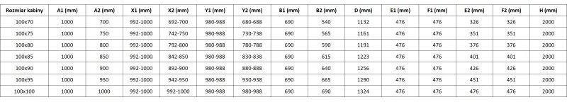 Mexen Lunar-F Duo, Skladací sprchový kút 100 x 100 cm, 8mm číre sklo, čierny profil, 836-100L-100P-70-00
