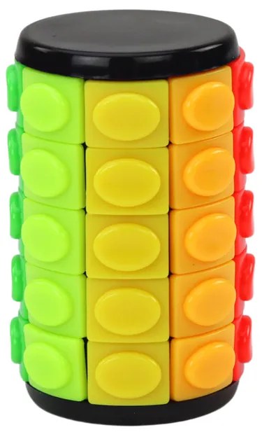 LEAN TOYS Cylinder Puzzle Set - 3 úrovne obtiažnosti