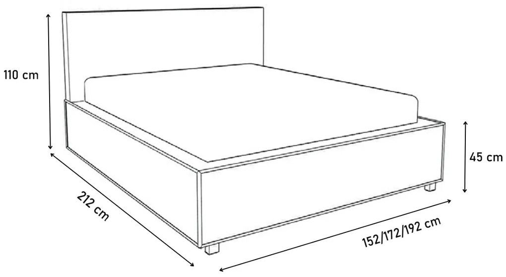 Čalúnená posteľ SIENA + rošt + matrac, Siena01 s gombíkom/Dolaro08, 140x200