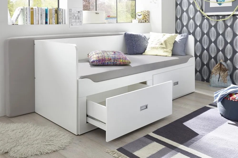 Rozkladcia posteľ so zásuvkami Bergen 80x200 cm