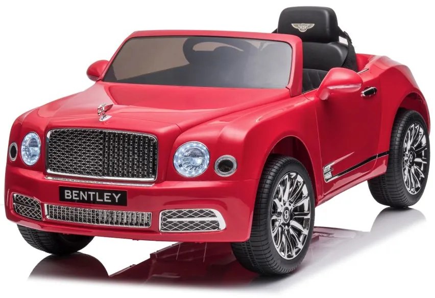 LEAN CARS Elektrická autíčko  Bentley Mulsanne - červené - 2x45W- BATÉRIA - 12V7Ah - 2024