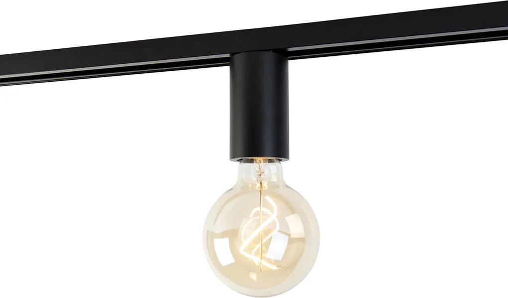 Zásuvka E27 so závesom na koľajnicu pre 1-fázovú koľajnicu čierna - Jeana