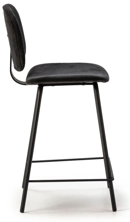 Čierne barové stoličky v súprave 2 ks (výška sedadla 66 cm) Arus – Marckeric