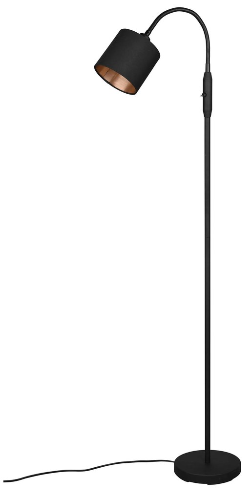 Stojacia lampa Reality »Tommy«, čierna