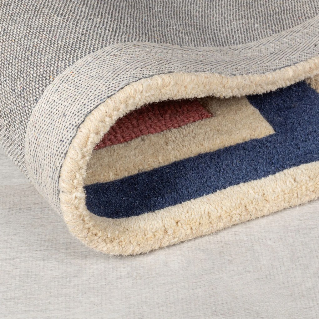 Ručne všívaný kusový koberec Illusion Retro Blocks Multi, 80x150, viacfarebná, detská izba, Flair Rugs