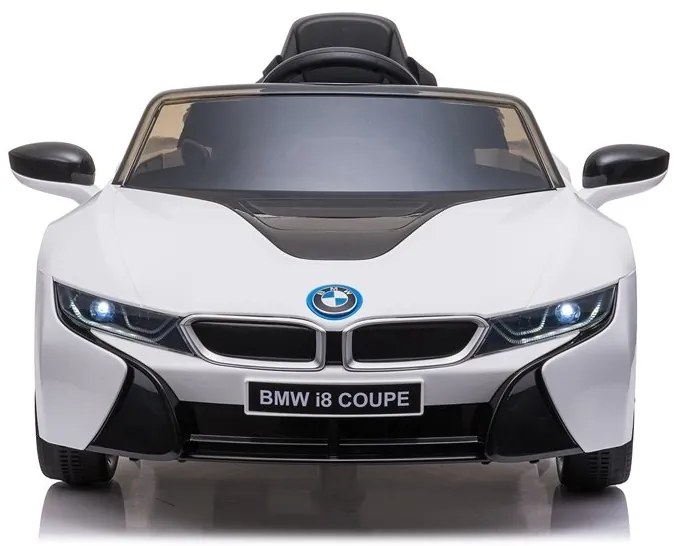 RAMIZ ELEKTRICKÉ AUTÍČKO BMW i8 - NELAKOVANÉ - BIELE  - 2x35W MOTOR - 1x12V4,5Ah - BATÉRIA - 2022