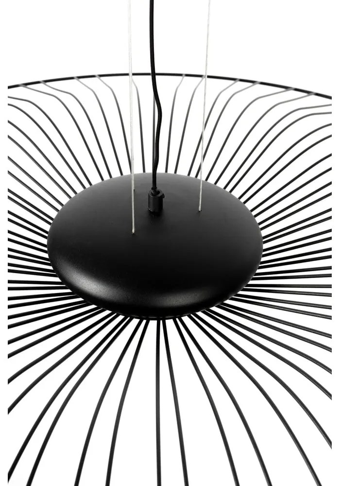 Čierne LED stmievateľné závesné svietidlo ø 90 cm Spider – Zuiver