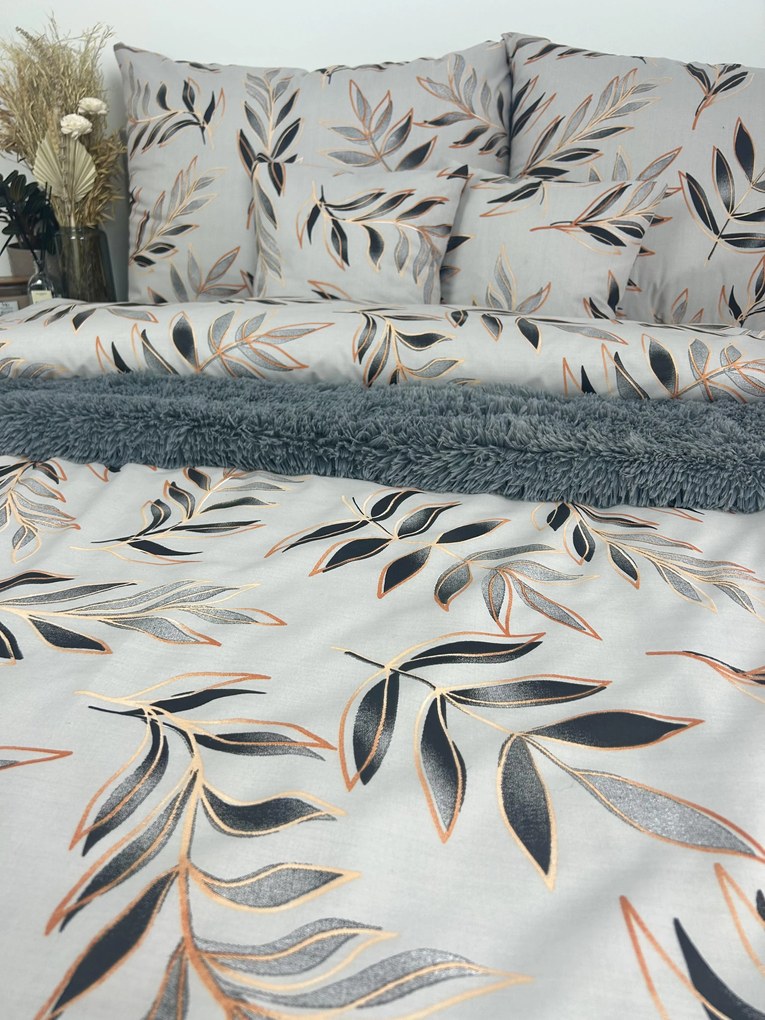 INTERMEDIC SK Posteľná obliečka Sivá Oáza 140x200/70x90 cm