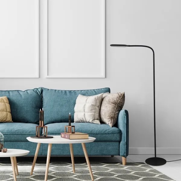 Rabalux 74009 - LED Stmievateľná dotyková stojacia lampa ADELMO LED/10W/230V čierna