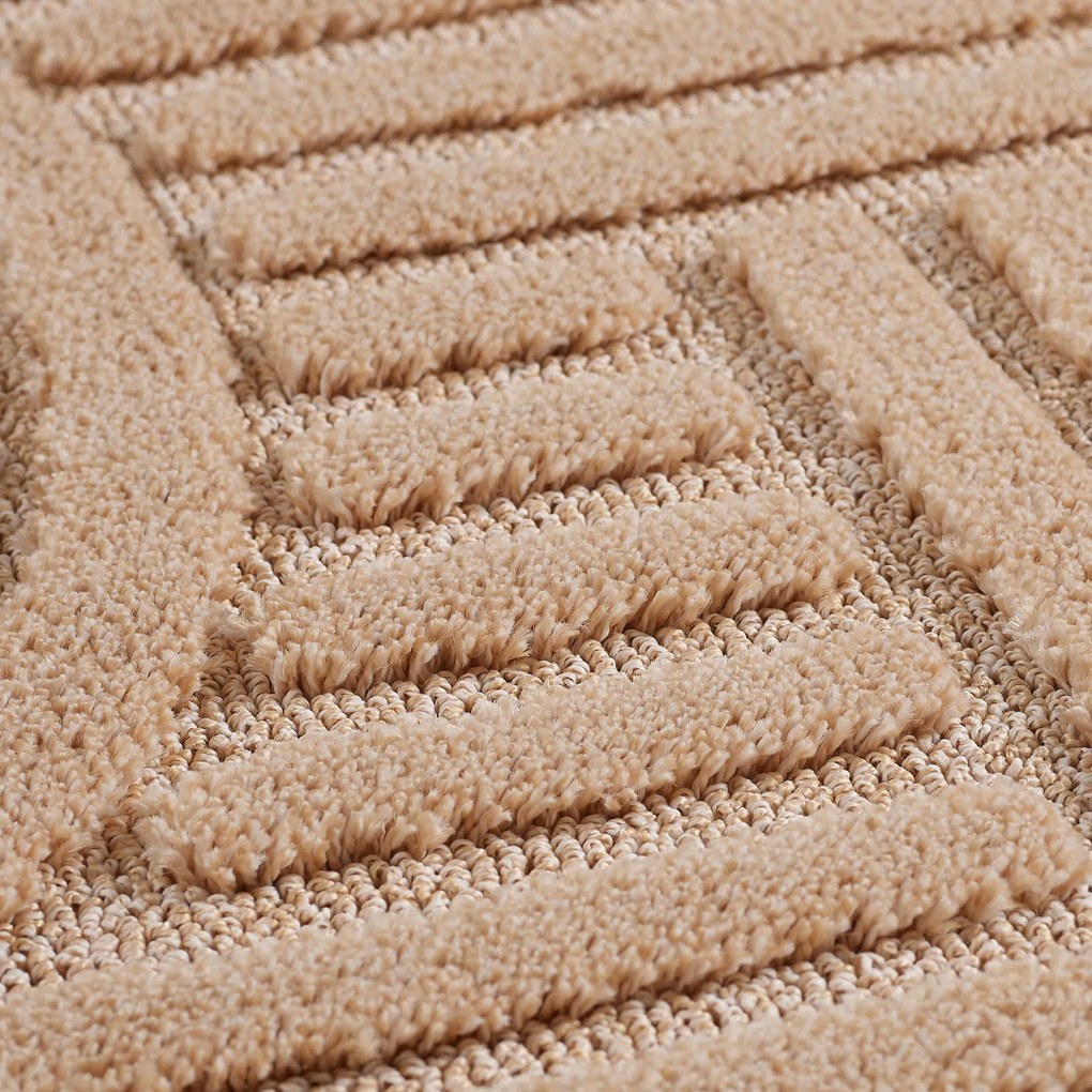 Ayyildiz, Kusový koberec Art 1121 Rose kruh, 200x200 (priemer) kruh, ružová, obývacia izba