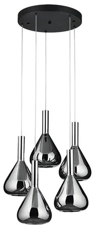LED závesné osvetlenie Cinque Cipera čierna 345030532