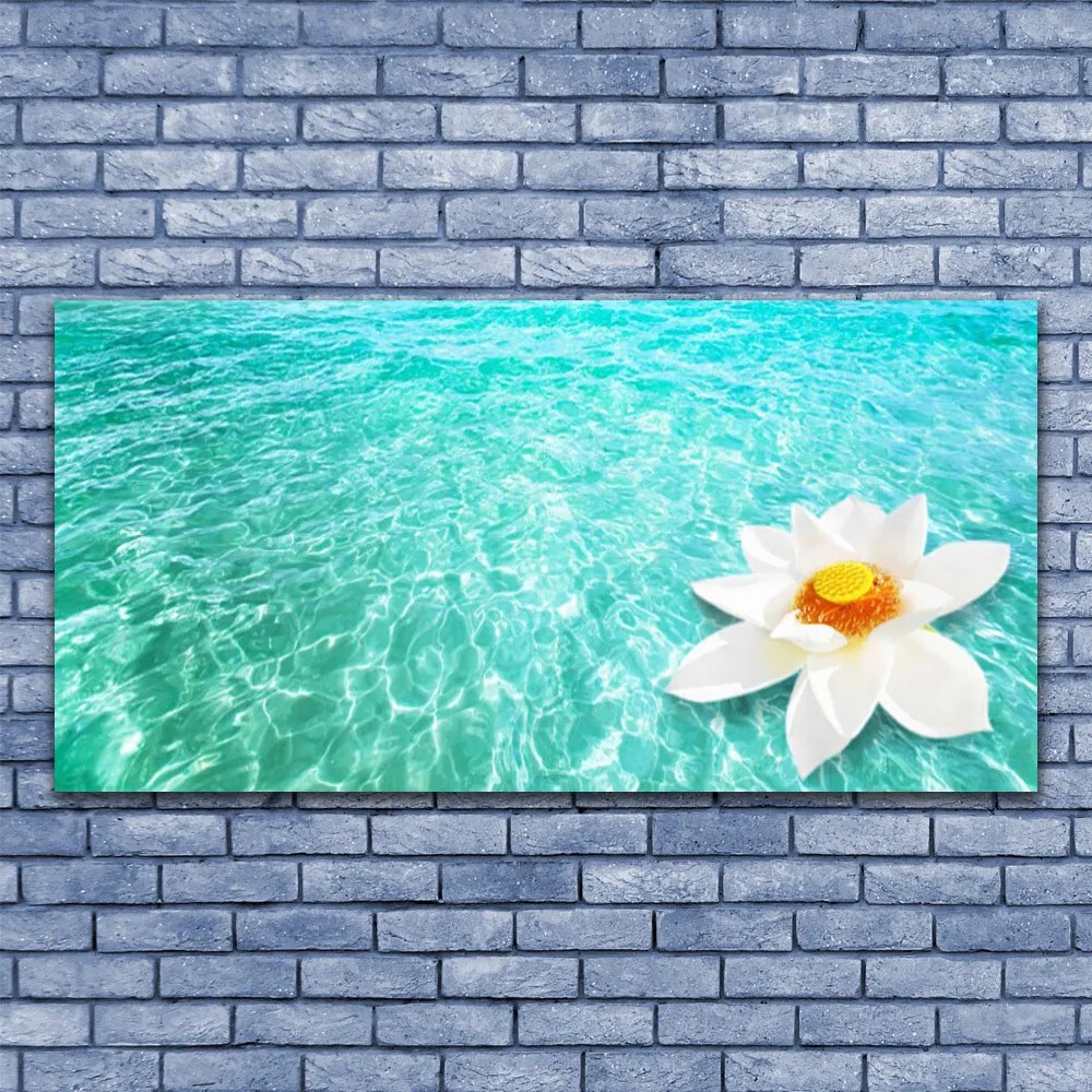 Obraz plexi Voda kvet umenie 120x60 cm