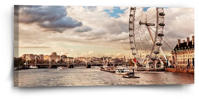 Sablio Obraz London eye - 110x50 cm