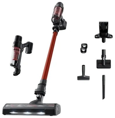 Rowenta - tyčový vysávač 2v1 X-PERT ANIMAL 140W/18V červený