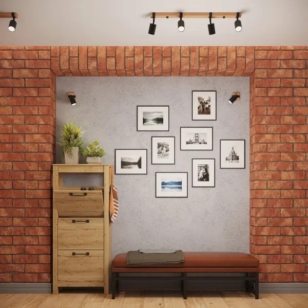 Sollux SL.1345 - Bodové svietidlo FAGER 3xGU10/10W/230V čierna