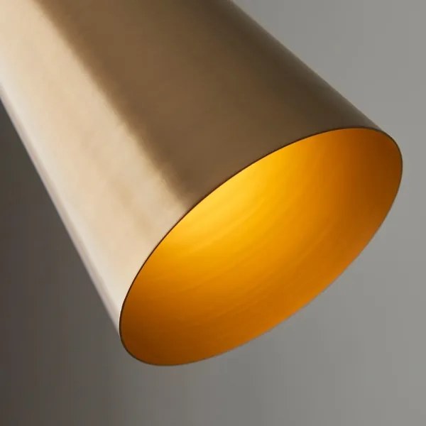 Endon 107528 - Stojacia lampa KARNA 1xE27/10W/230V mosadz