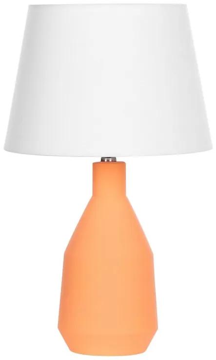 Keramická stolná lampa oranžová LAMBRE Beliani