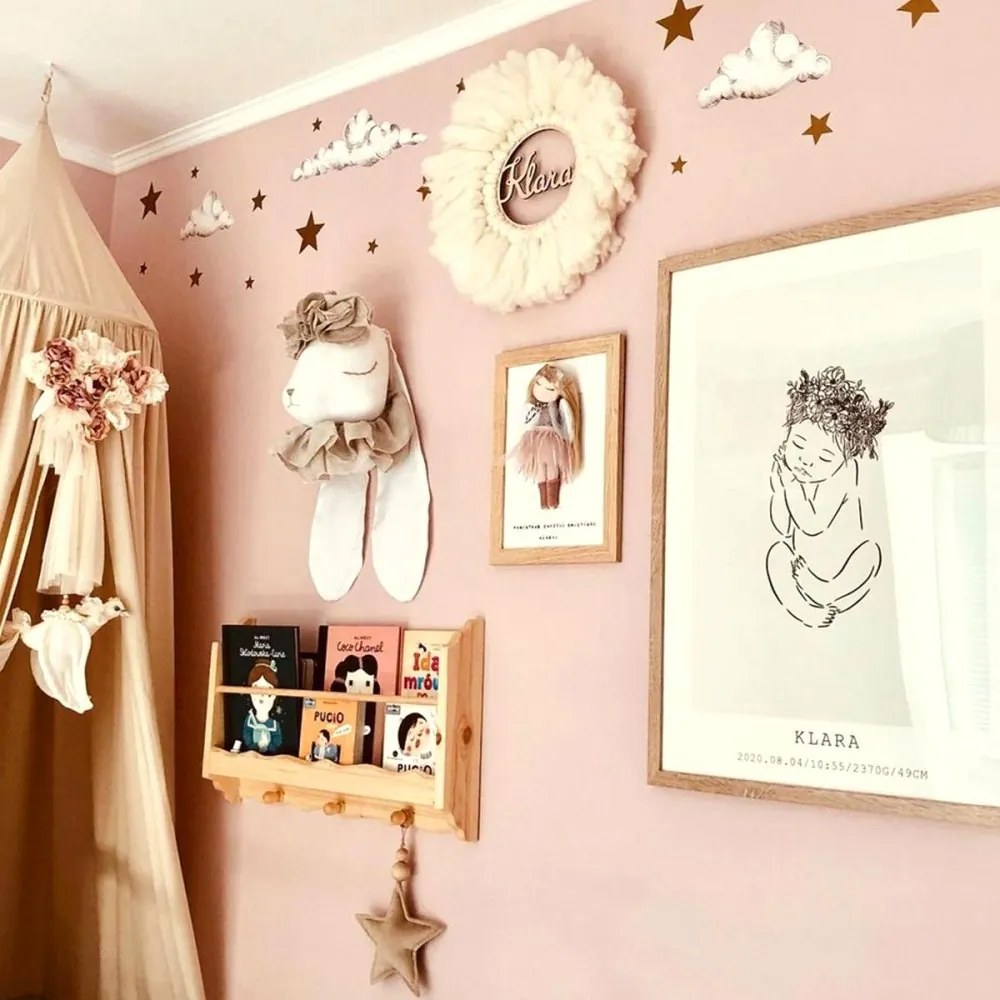 Samolepka do detskej izby jarné mraky 70x50 cm