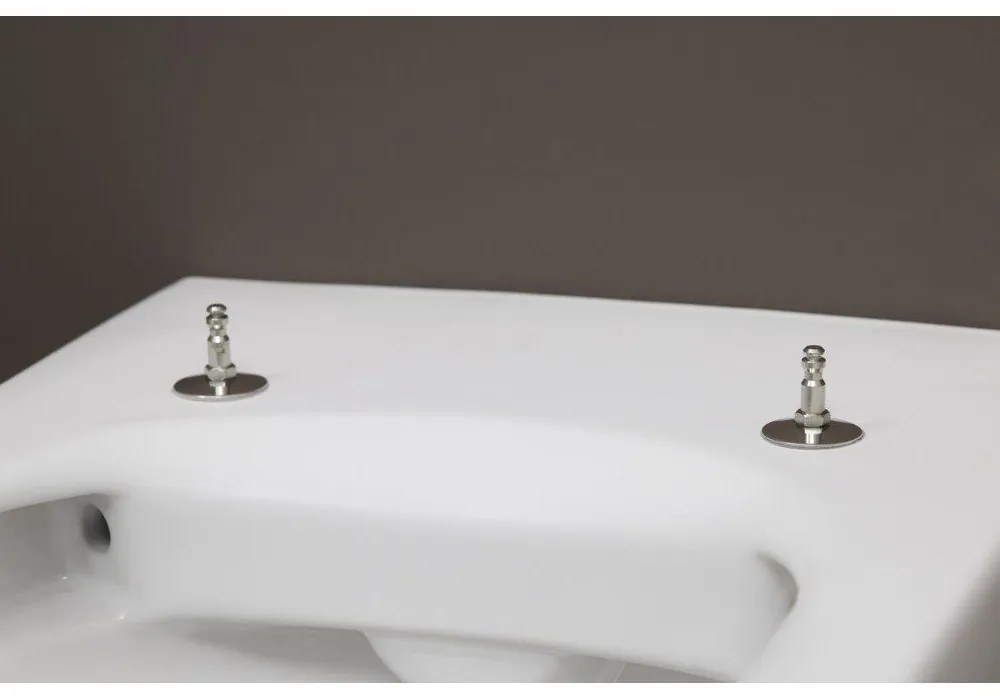 DURAVIT ME by Starck závesné WC Rimless s hlbokým splachovaním, 370 x 570 mm, biela/biela matná, s povrchom HygieneGlaze, 2529099000