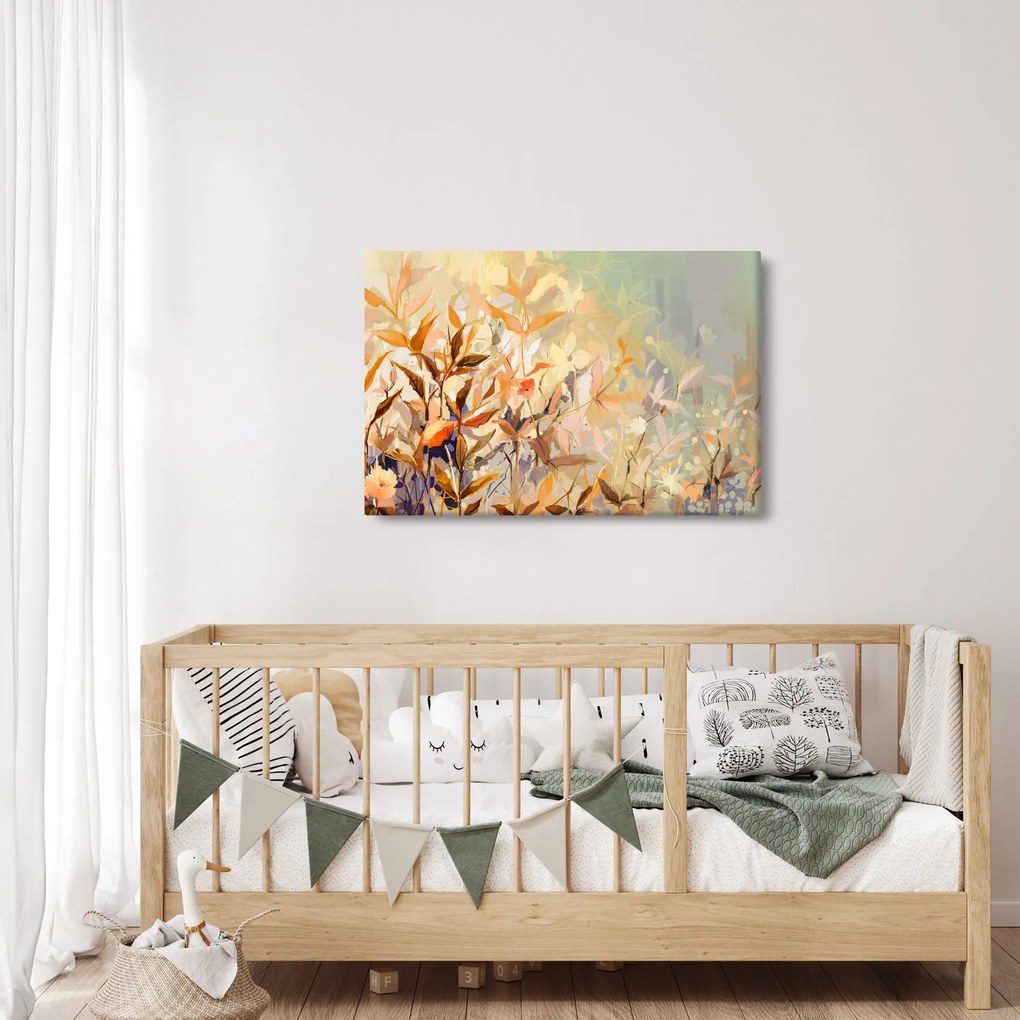 Obraz - Maľované rastliny (90x60 cm)
