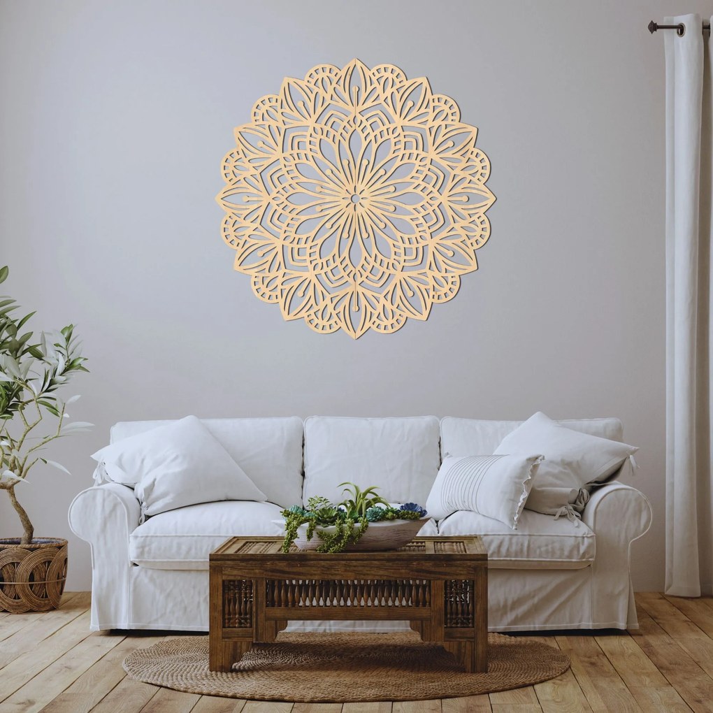 SENTOP | Drevená mandala Harmónia – Elegantná dekorácia na stenu | SENTOP HDF0252