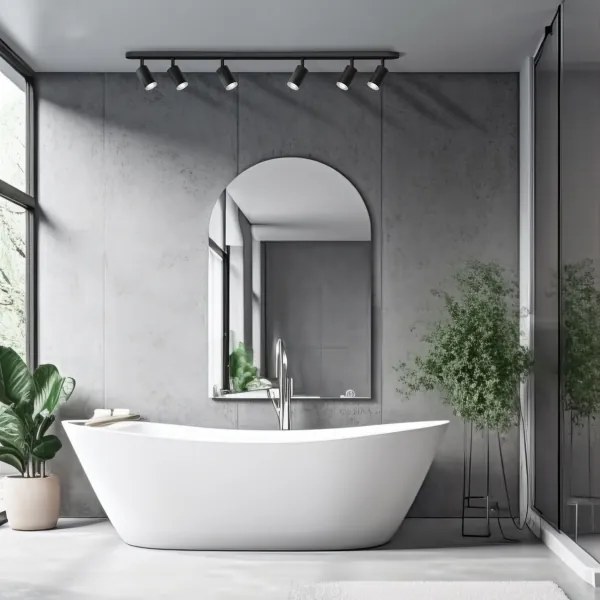 LED RGBW Stmievateľné kúpeľňové bodové svietidlo TURYN 6xGU10/6,5W/230V IP44 čierne