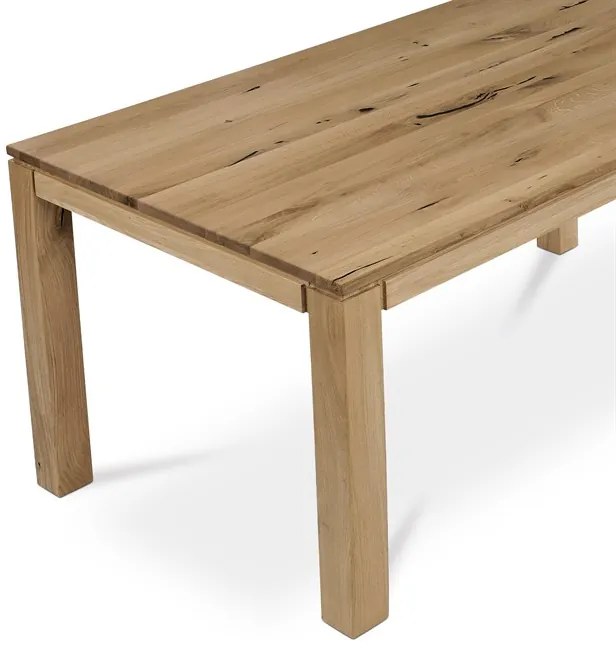 Autronic BONTEC Jedálenský stôl 140x80cm, masív, dub, DS-F140 DUB Farba: Prírodné