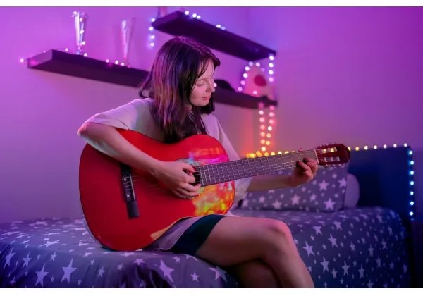 Twinkly TWKC100RGB-G - LED RGB Stmievateľný vianočná reťaz 100xLED 8 m USB Wi-Fi