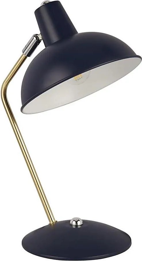 Searchlight EU60985NV - Stolná lampa ABERDEEN 1xE14/7W/230V modrá