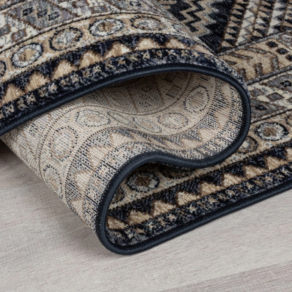 Flair Rugs, Kusový koberec Cooper Babylon Traditional Blue, 80x150, modrá, obývacia izba