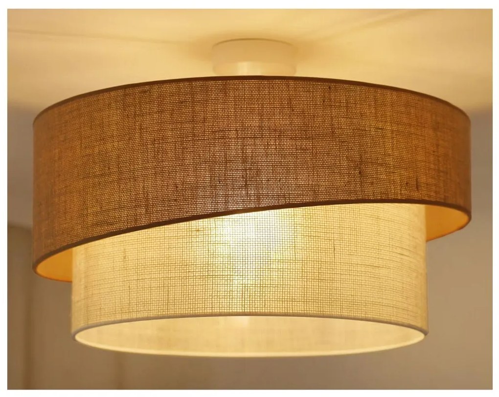 Brilagi - Prisadený luster SHINE 1xE27/15W/230V pr. 50 cm béžová/krémová