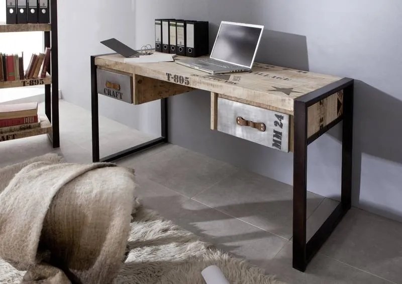 Masiv24 - FABRICA Písací stôl 150x70 cm, mango