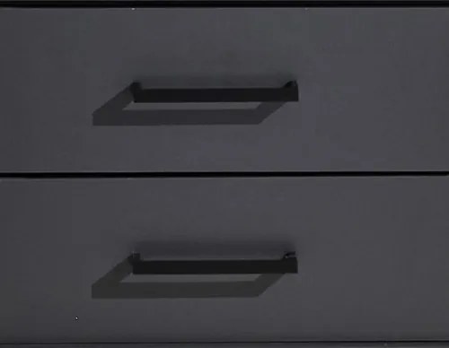 Šatníková skriňa Laurie, 159 cm, grafit/dub